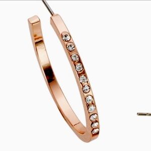 Park Lane Rose Gold Glo Earrings Crystal Hoops